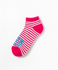 家紋+ロゴボーダースニーカー丈ソックス