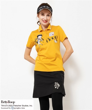 BETTY BOOP(TM) アルビニスタスムースロイヤルクール半袖ポロシャツ(30 イエロー-40)