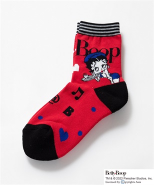 BETTY BOOP(TM) 底パイルクルー丈ソックス