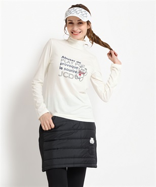 クマモチーフハイネックTシャツ(01ホワイト-40)