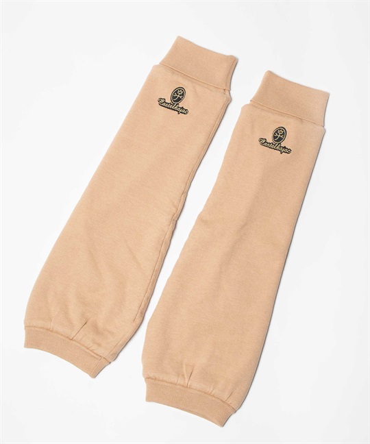 家紋刺繍入り裏ボアニットレッグウォーマー(12ベージュ-40)