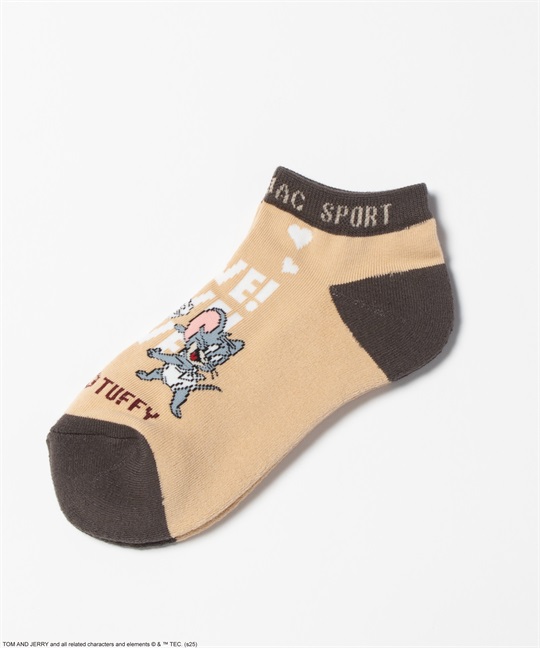 【TOM and JERRY】ジェリー＆タフィースニーカーソックス(12ベージュ-40)