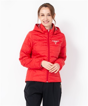 軽量ハイブリッドダウンブルゾン(80レッド-40)