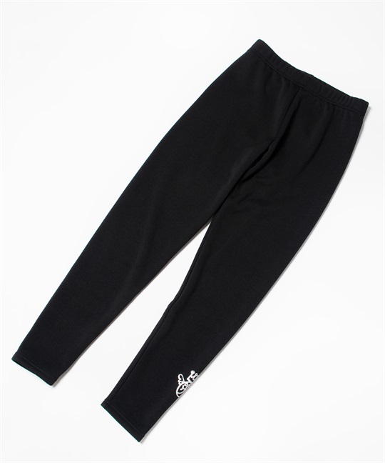 家紋プリント裏ボアレギンス(99ブラック-40)