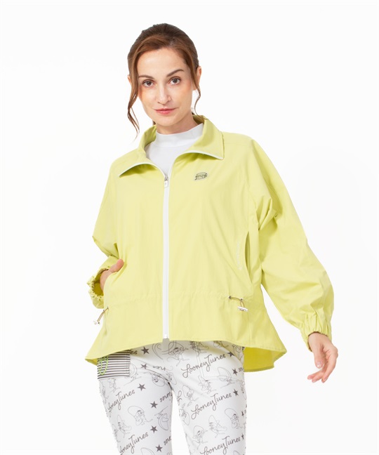 撥水UVナイロンストレッチブルゾン(42ライム-40)