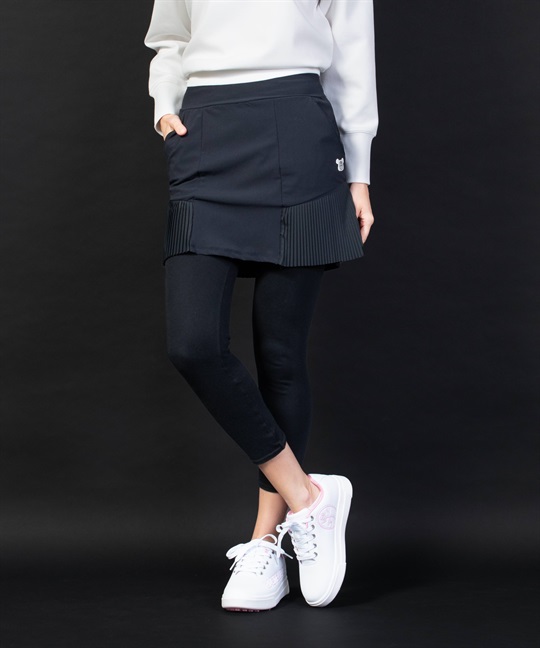 【BLACK】ハイテンション/プリーツ入りスカート(99ブラック-38)