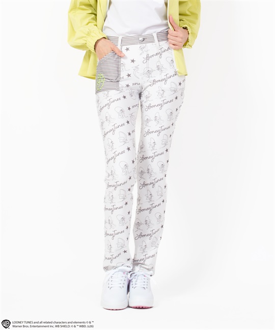 SPEEDY GONZALESフル丈インクジェットPTパンツ(01ホワイト-38)