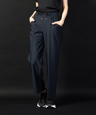 【BLACK】ハイテンションPt入り履きこみストレート長パンツ(99ブラック-40)