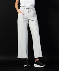 【BLACK】ハイテンションPt入り履きこみストレート長パンツ