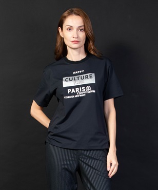 【BLACK】TEXBRID/Pt入り半袖Tシャツ(99ブラック-40)