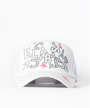 ロゴ刺繍メッシュキャップ(01ホワイト-42)