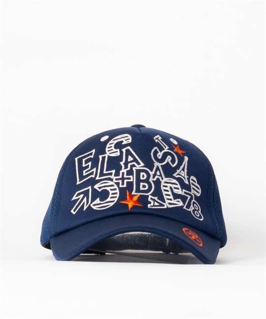 ロゴ刺繍メッシュキャップ(59ネイビー-42)