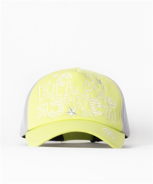 ロゴ刺繍メッシュキャップ(42ライム-42)