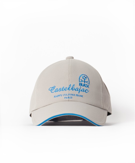 スパン入りリップ刺繍入りキャップ(12ベージュ-42)