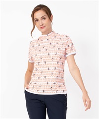 ペンギンロゴ昇華転写PTモックネック半袖Tシャツ