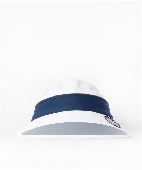 UVセルツバ広キャップバイザー(01ホワイト-42)