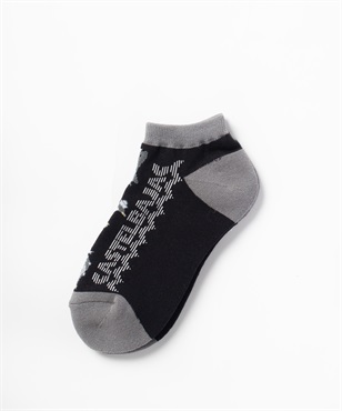 ペンギンロゴ柄スニーカーソックス(99ブラック-40)