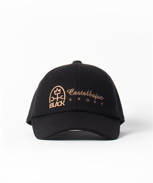 ツイル起毛刺繍入りキャップ(99ブラック-42)
