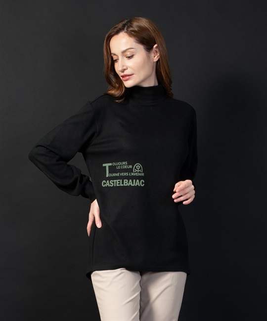 【BLACK】MIPストレッチポンチチュニック長Tシャツ(99ブラック-40)