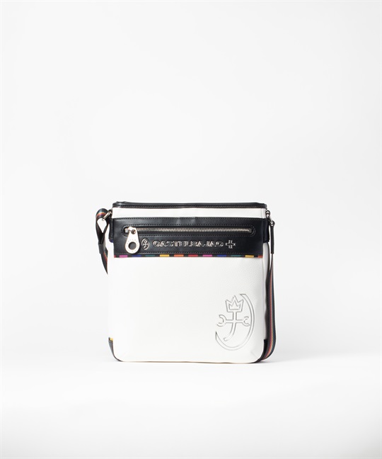 ショルダーバッグ タテ型＜ジューン＞(ホワイト-フリー)