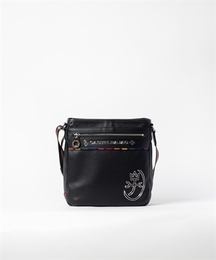 ショルダーバッグ タテ型＜ジューン＞(ブラック-フリー)