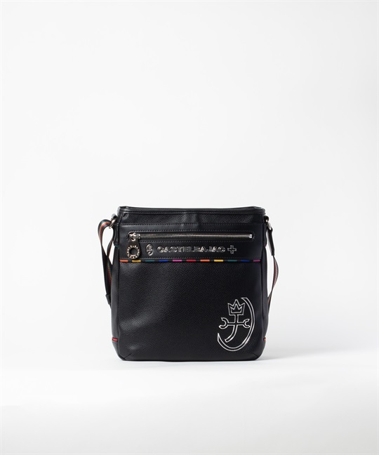 ショルダーバッグ タテ型＜ジューン＞(ブラック-フリー)