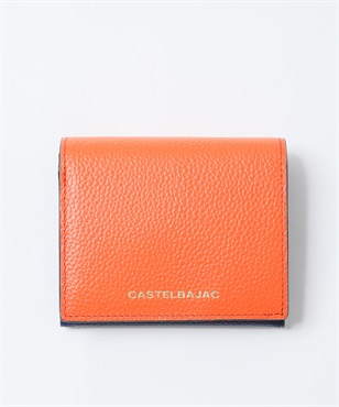 コンパクト二つ折り財布<オペラ>(オレンジ-ワンサイズ)