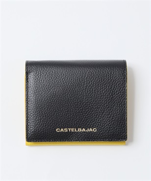 コンパクト二つ折り財布<オペラ>(ブラック-ワンサイズ)