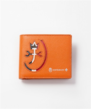 二つ折り財布＜カルネ＞(オレンジ-フリー)