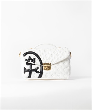 手付きショルダーバッグ＜アンジェ＞(ホワイト-フリー)