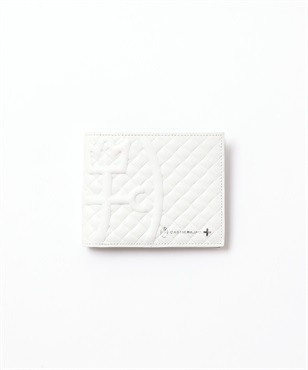二つ折り財布 純札 カード段8＜ガルボ小物＞(ホワイト-フリー)