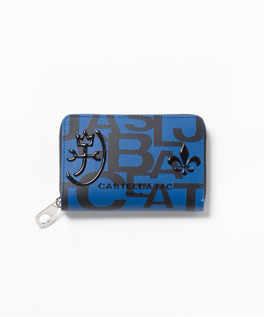 セミ長財布 BOX型小銭入れ（カード段9）＜ミラージュ小物＞(ブルー-フリー)