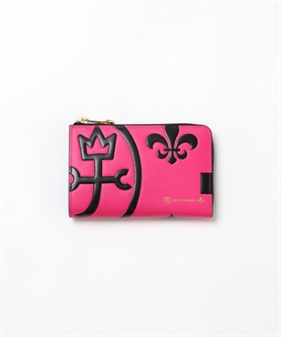 二つ折り財布 カード段6＜ネゼル＞(ピンク-フリー)