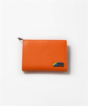 二つ折り財布 カード段10＜エリー＞(オレンジ-フリー)