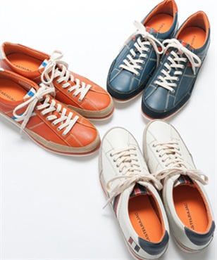 〈MEN‘S〉トリコライン レザースニーカー